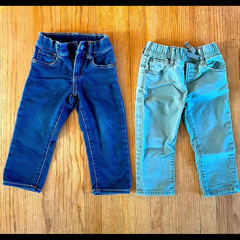 2T Gap Slim Jean and Canvas Jean Bundle
